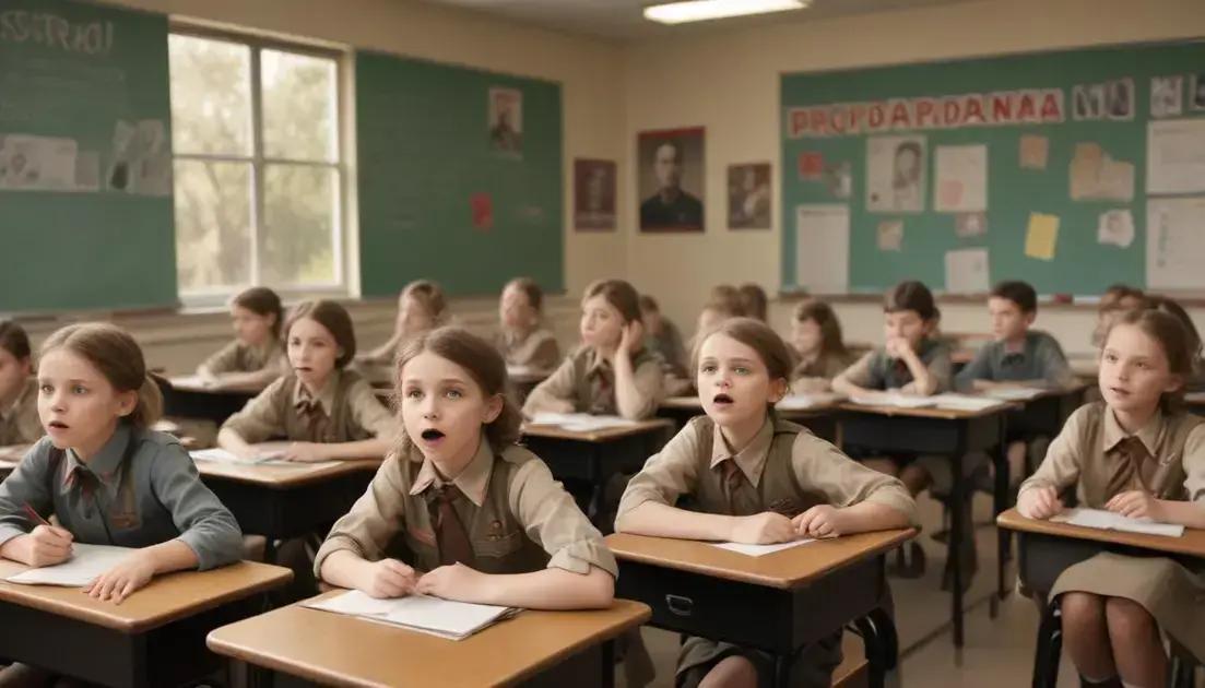 How schools taught propaganda to children