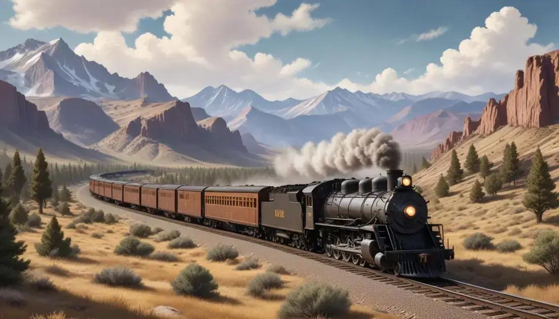 How trains built the American West